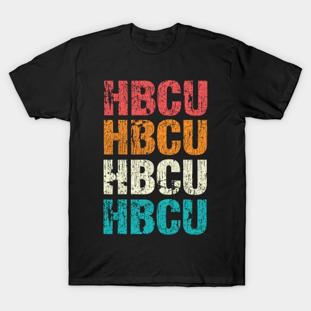 HBCU Vintage Letters T-Shirt by blackartmattersshop